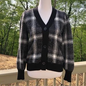 Ann Taylor Factory Plaid Cardigan NWT